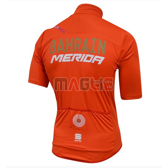 2018 Maglia Bahrain Merida SS Arancione